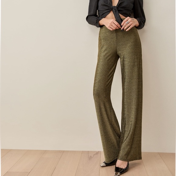 Reformation Pants - Reformation Pico Pant in Gold Size Small